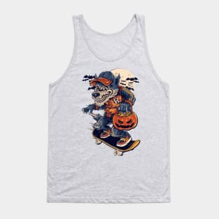 WOLF SKATEBOARDING HALLOWEEN Tank Top